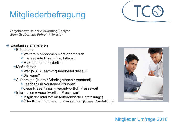 Mehr über den Artikel erfahren Mitgliederumfrage des TCO ist beendet ..